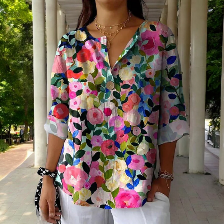 AUSSIE | Blouse with Floral Print