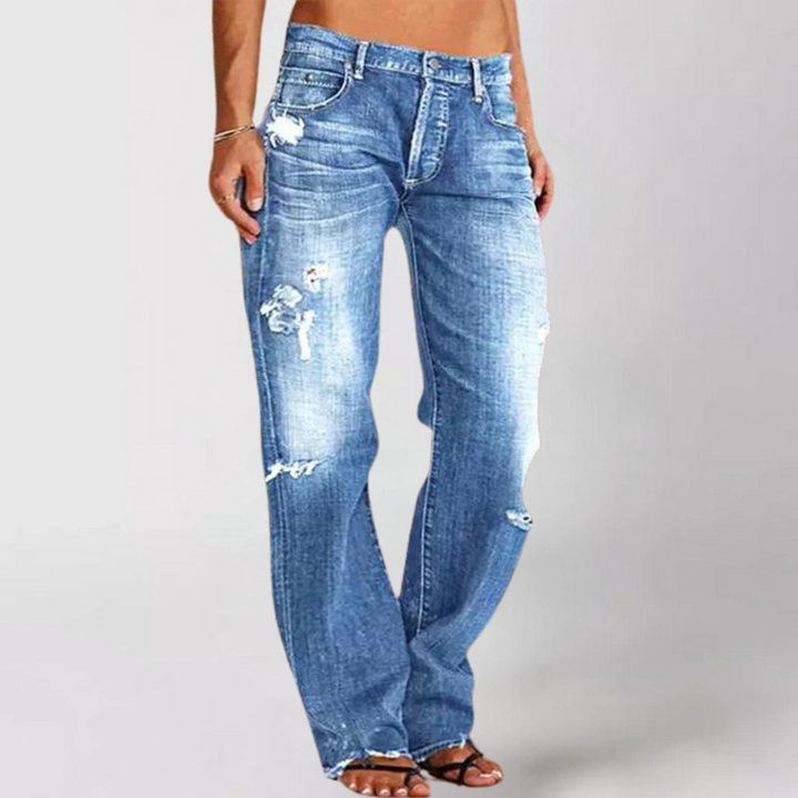 AUSSIE | Loose Wide-Leg Denim Jeans