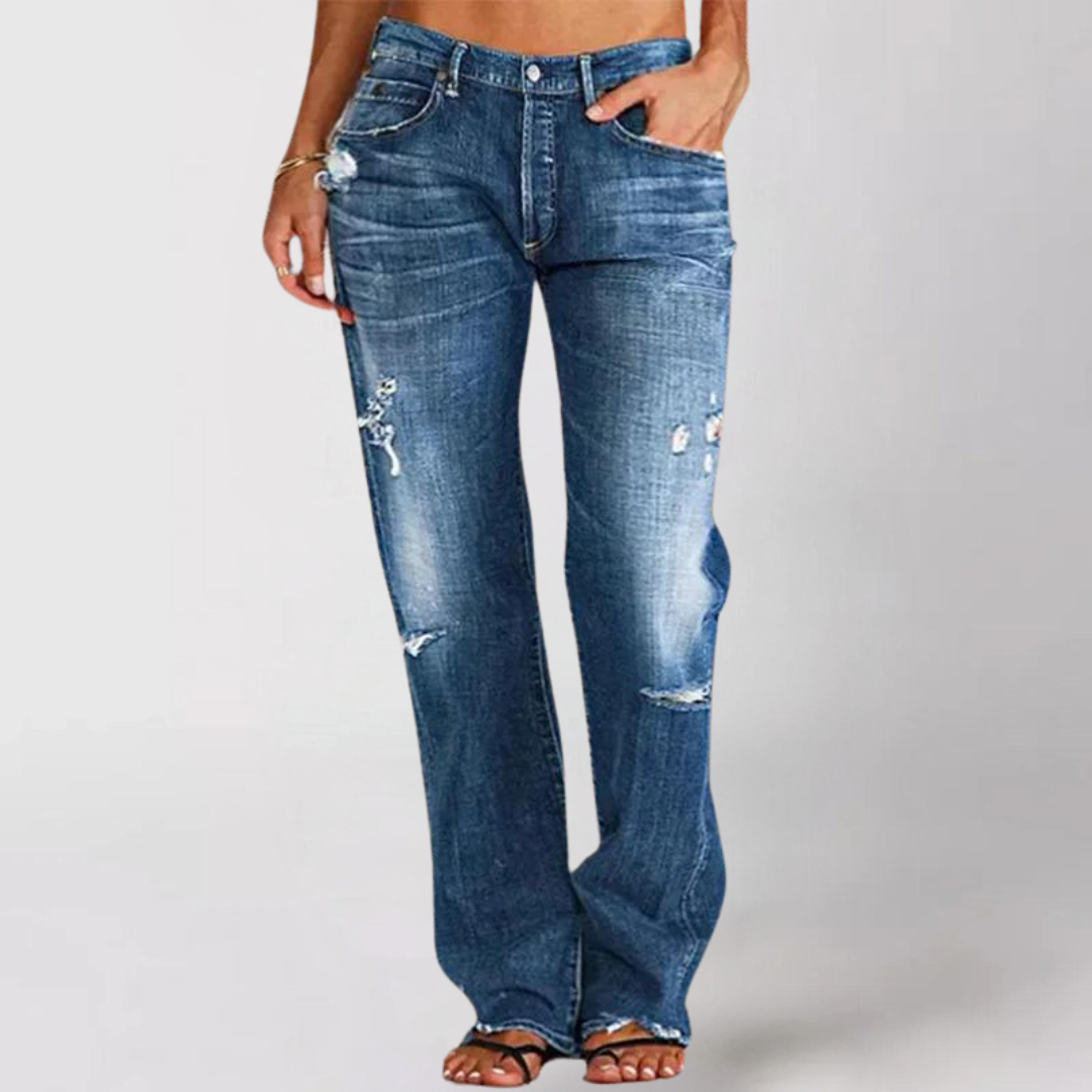 AUSSIE | Loose Wide-Leg Denim Jeans