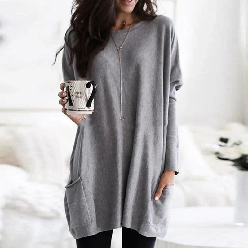 AUSSIE |Long Sleeve Tunic with Pockets