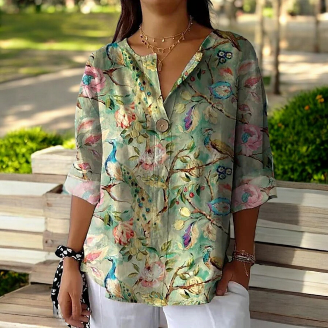 AUSSIE | Blouse with Floral Print