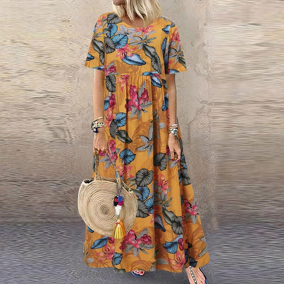 Lotte ™ | Vibrant Floral Maxi Dress