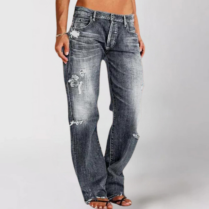 AUSSIE | Loose Wide-Leg Denim Jeans