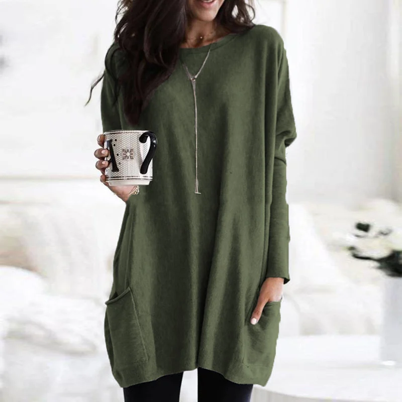 AUSSIE |Long Sleeve Tunic with Pockets