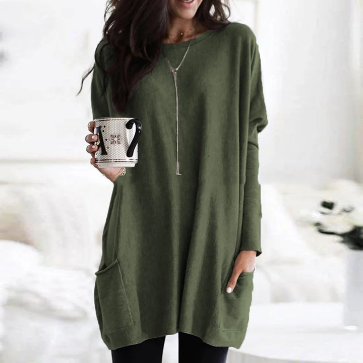 AUSSIE |Long Sleeve Tunic with Pockets