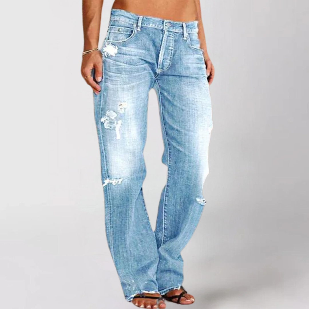 AUSSIE | Loose Wide-Leg Denim Jeans