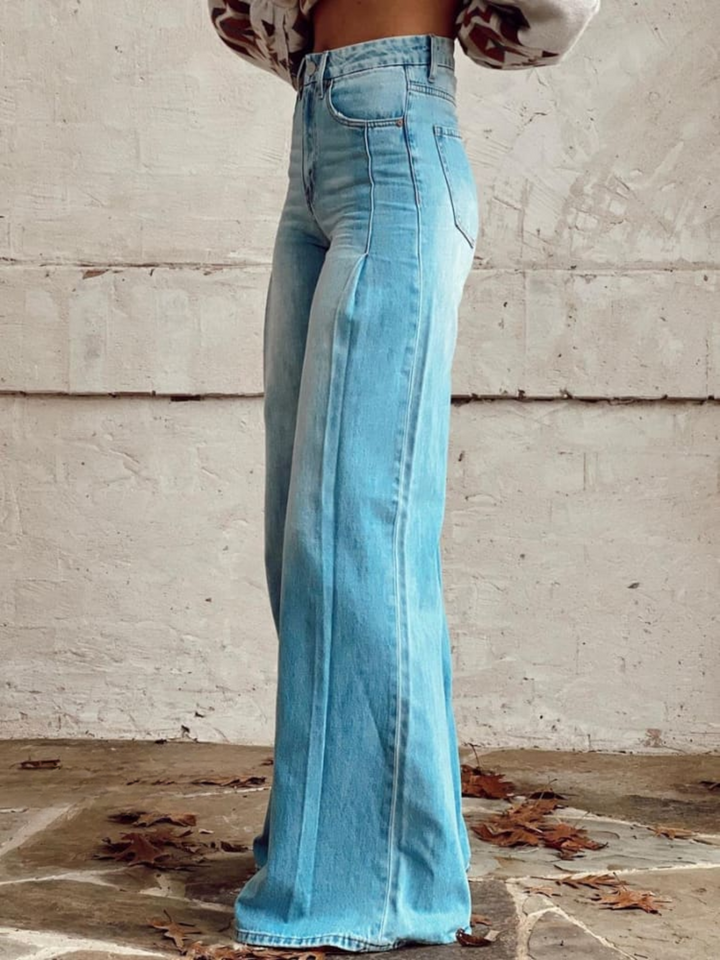 AUSSIE | Classic Fade Print Casual Wide Leg Pants