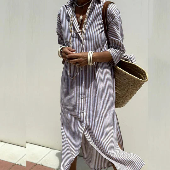 AUSSIE | Striped Shirt Dress