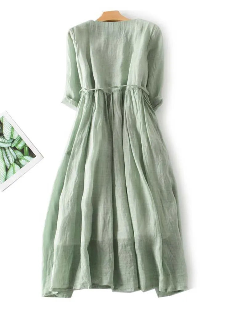 AUSSIE | Elegant linen dress