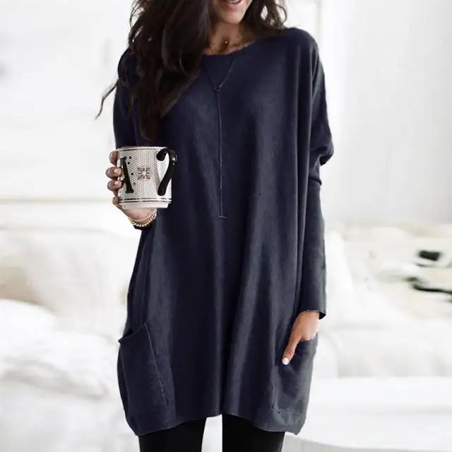 AUSSIE |Long Sleeve Tunic with Pockets