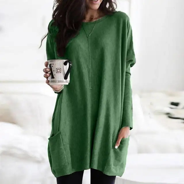 AUSSIE |Long Sleeve Tunic with Pockets