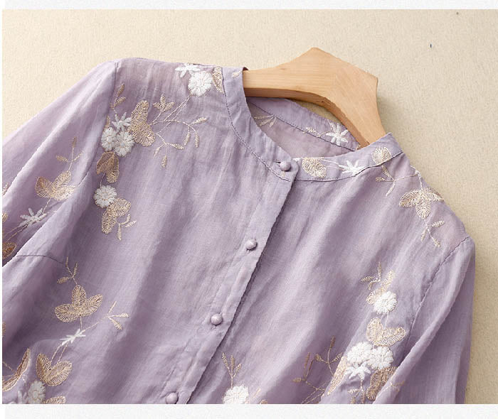 Eloise™ | Embroidered Cotton Blouse